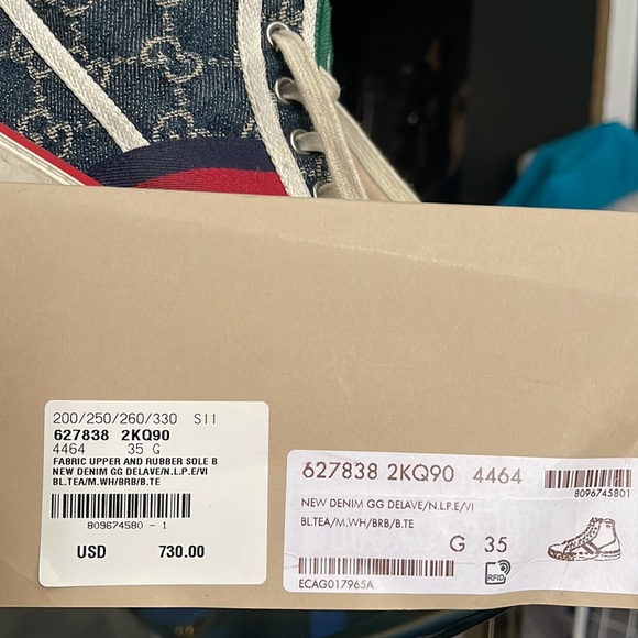 💯authentic GUCCI❤️sneaker - Picture 15 of 16